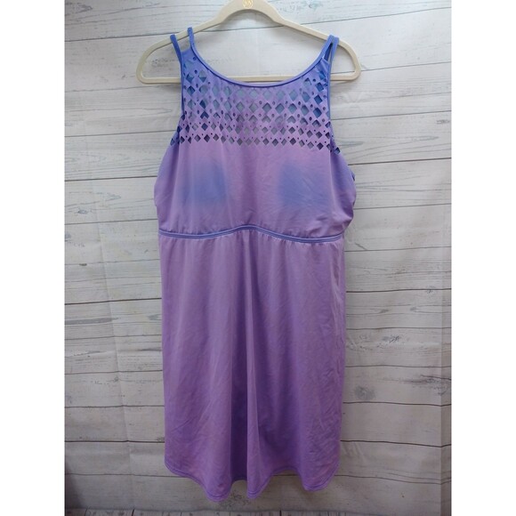 Swimsuit For All Other - Swimsuits For All Purple Swimsuit Dress Sz 22 Ombre Eyelet Padded